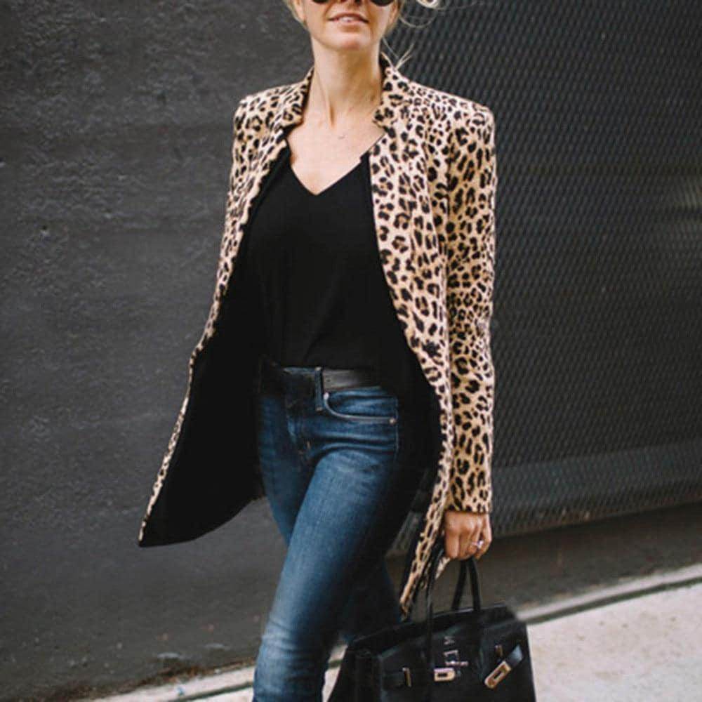 Blazer Long Animal Print Leopard - Sua Boutique