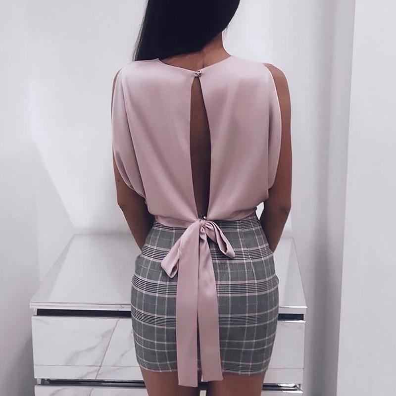 Blusa - Decote Laço use o cupom PRIMEIRACOMPRA e garanta 12%OFF