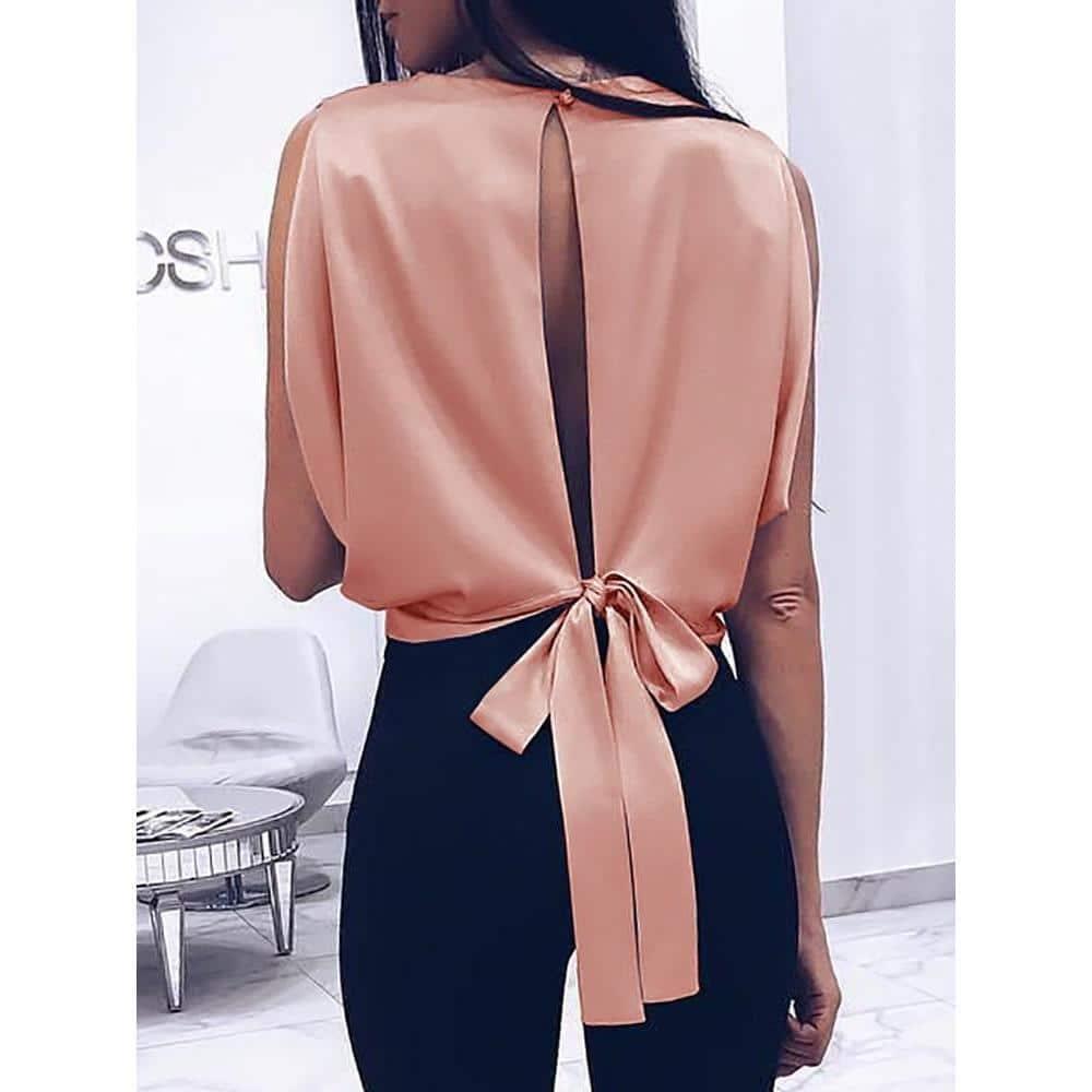Blusa - Decote Laço use o cupom PRIMEIRACOMPRA e garanta 12%OFF