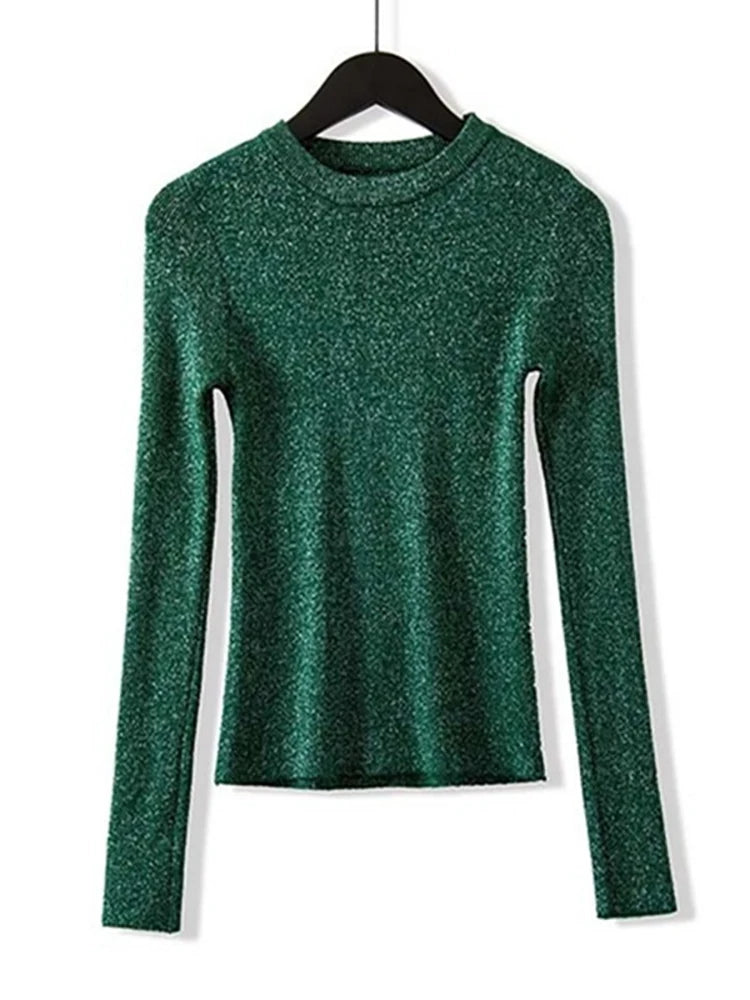 Blusa Manga Longa Lurex use o cupom PRIMEIRACOMPRA e garanta 12%OFF