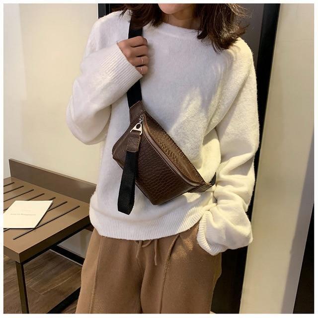 Bolsa Pochete Croco Á Prova D`Água use o cupom PRIMEIRACOMPRA e garanta 12%OFF