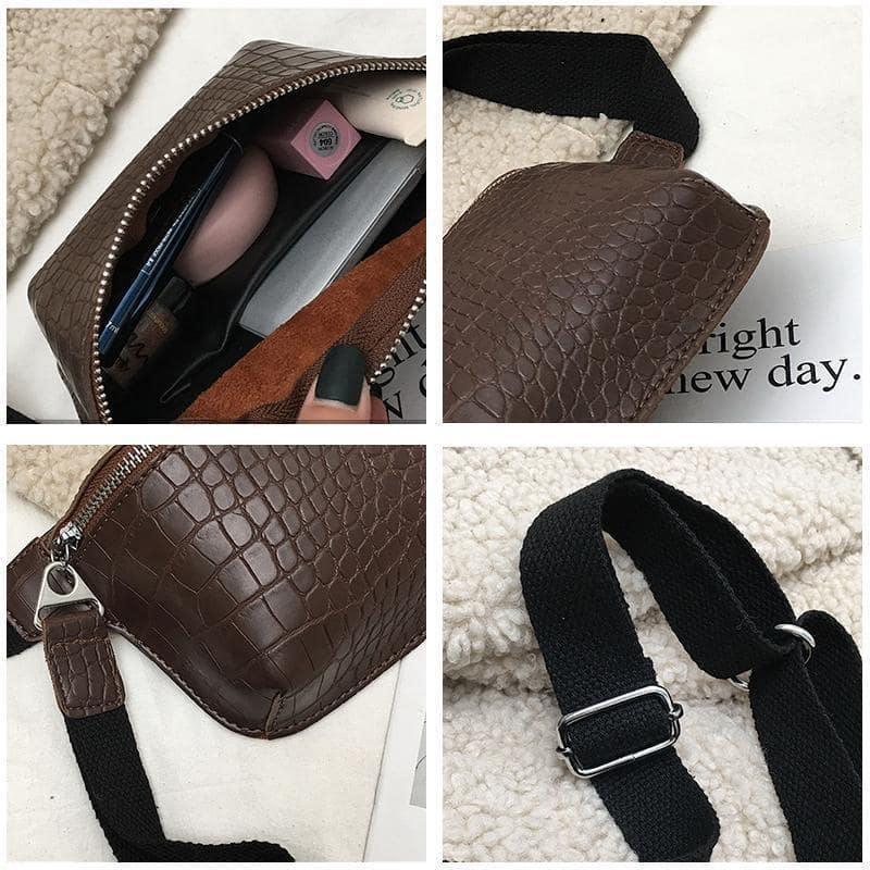 Bolsa Pochete Croco Á Prova D`Água use o cupom PRIMEIRACOMPRA e garanta 12%OFF