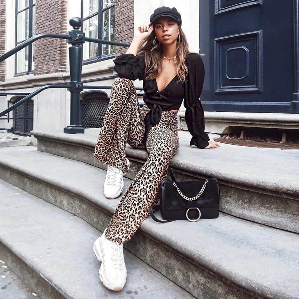 Calça Cintura Alta Animal Print use o cupom PRIMEIRACOMPRA e garanta 12%OFF
