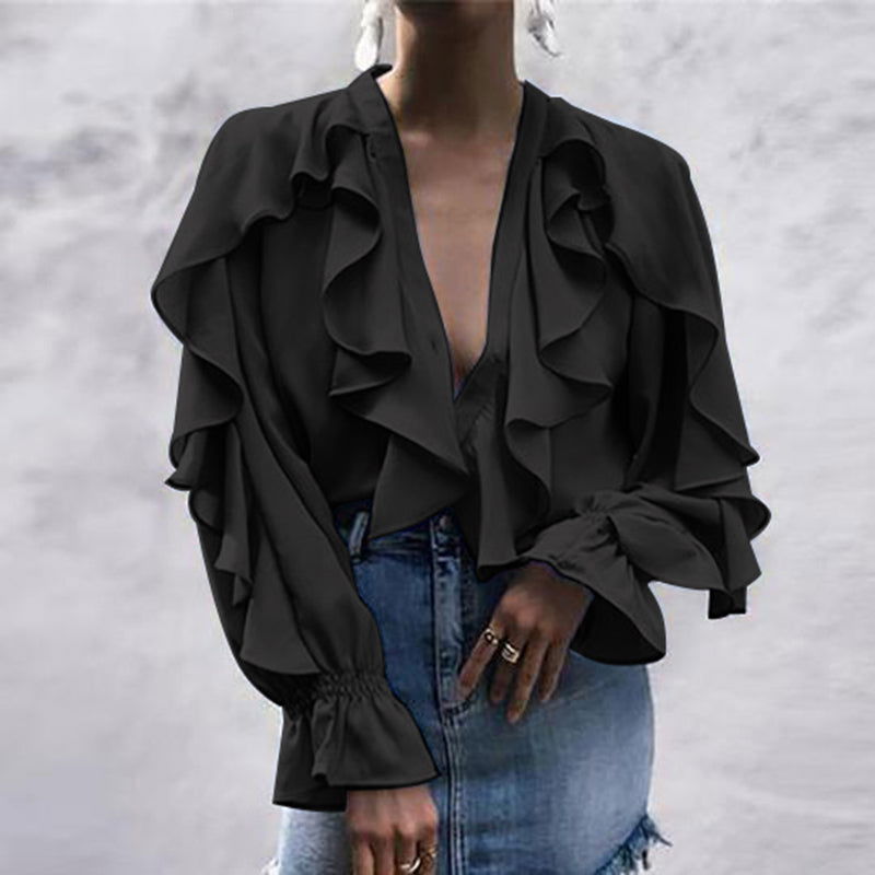 Camisa Babado Chifon - Sua Boutique