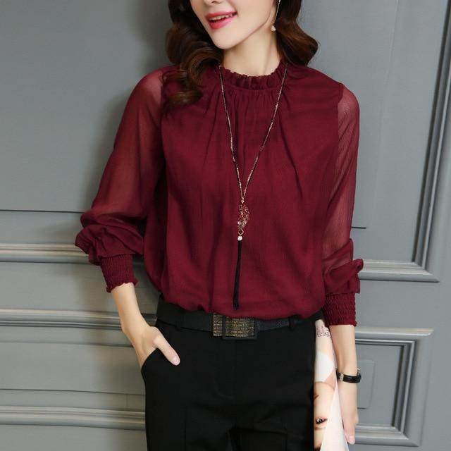 Camisa Chiffon Elegancy - Sua Boutique