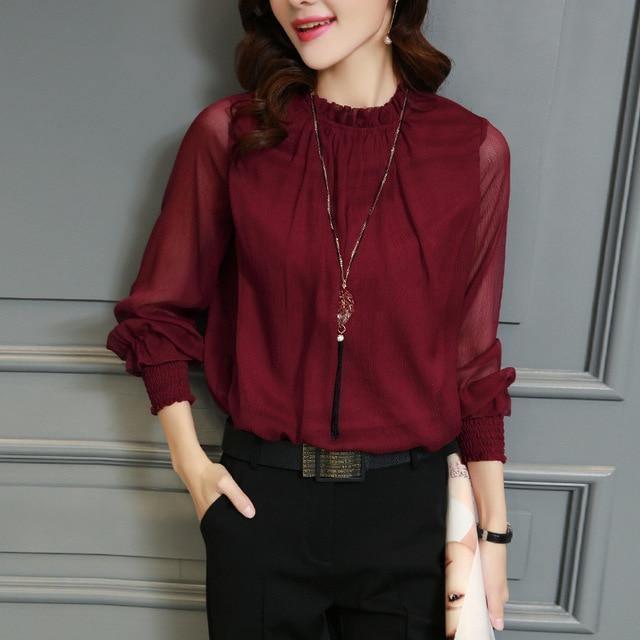 Camisa Chiffon Elegancy use o cupom PRIMEIRACOMPRA e garanta 12%OFF