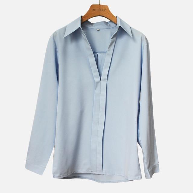 Camisa Decote V - Sua Boutique