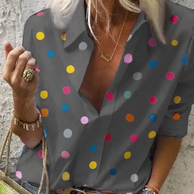 Camisa Decote V - Sua Boutique