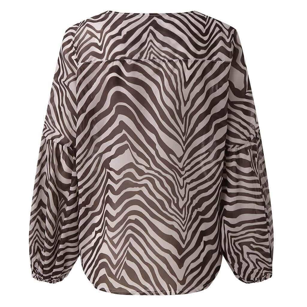 Camisa Elegante Animal Print - Sua Boutique