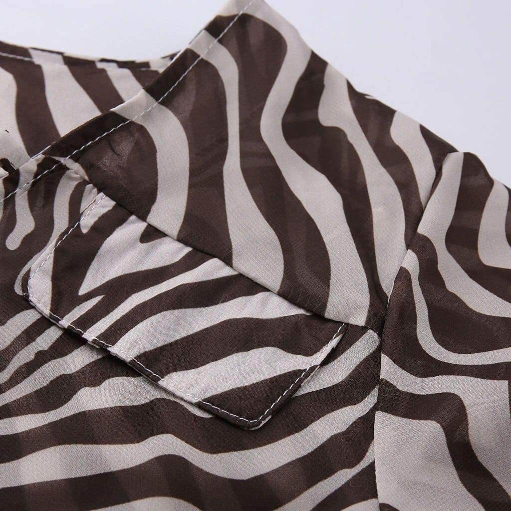 Camisa Elegante Animal Print - Sua Boutique