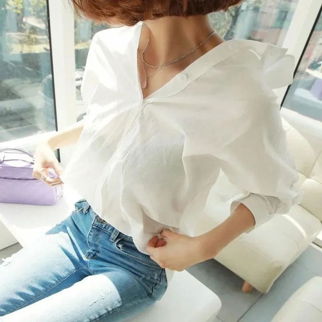 Camisa Ylana Details use o cupom PRIMEIRACOMPRA e garanta 12%OFF