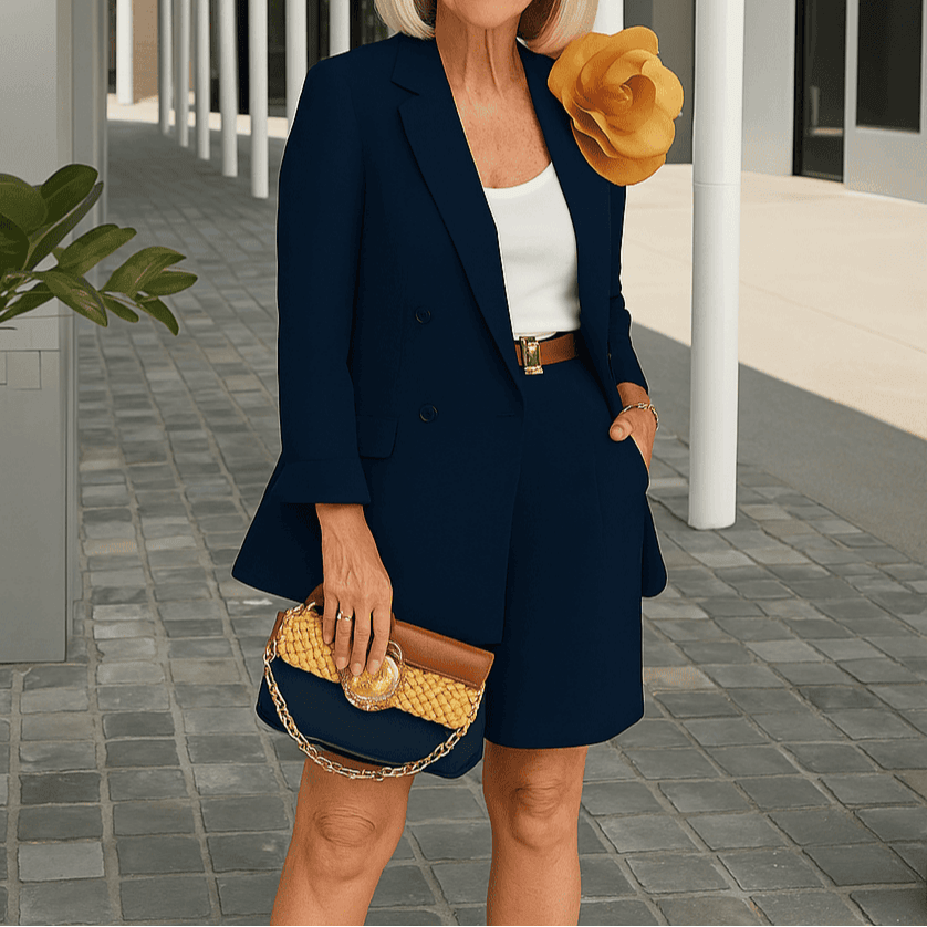 Conjunto Blazer e Bermuda Gisele - Sua Boutique