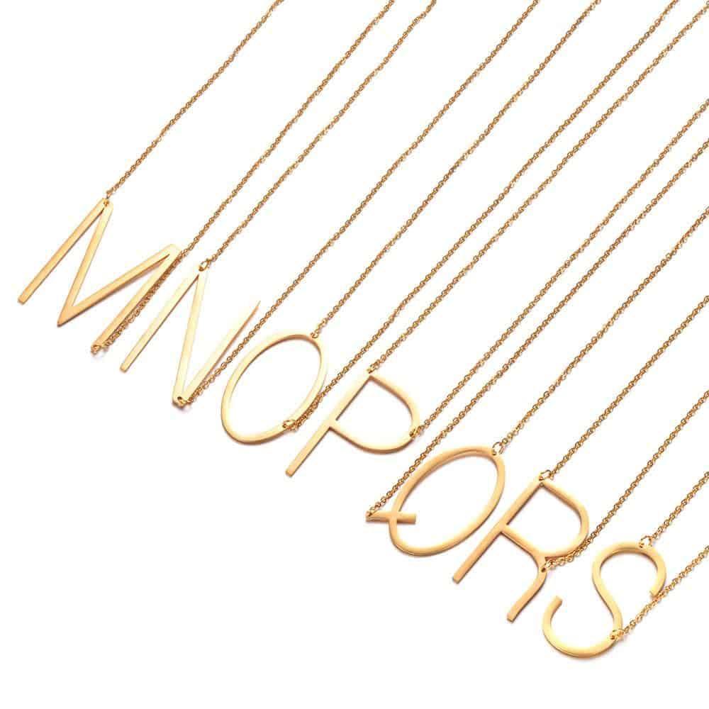 Colar Monograma Letras - Sua Boutique