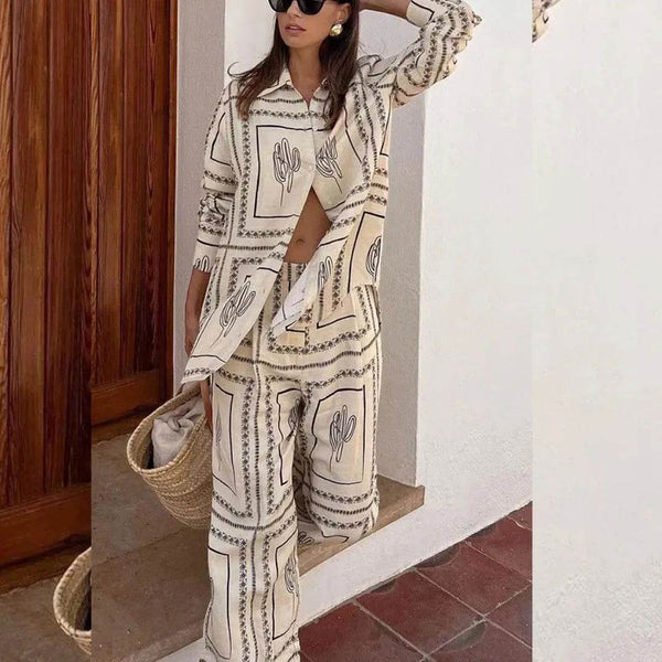 Conjunto Calça e Camisa Étnico - Sua Boutique