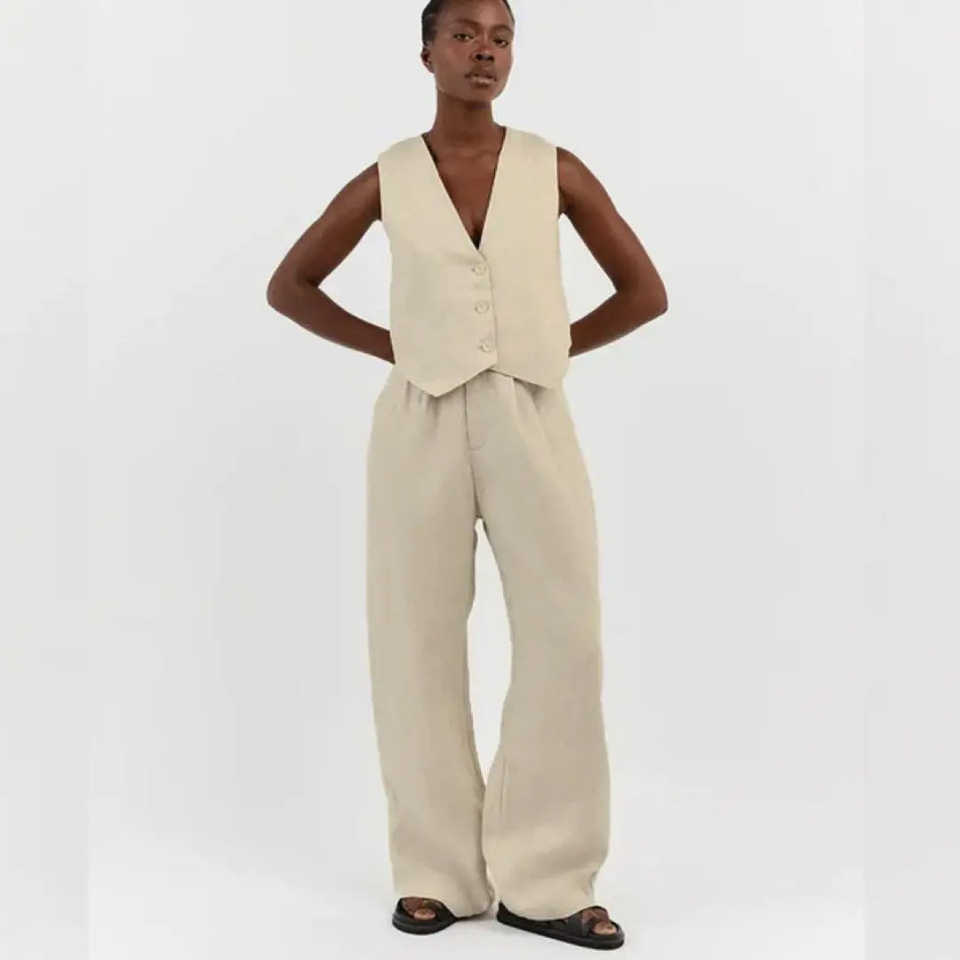 Conjunto Calça e Colete Gaby use o cupom PRIMEIRACOMPRA e garanta 12%OFF