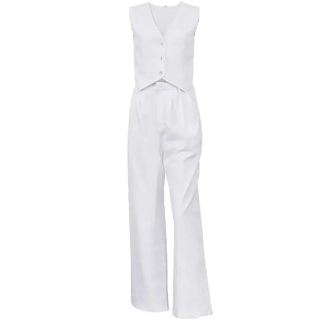 Conjunto Calça e Colete Gaby use o cupom PRIMEIRACOMPRA e garanta 12%OFF