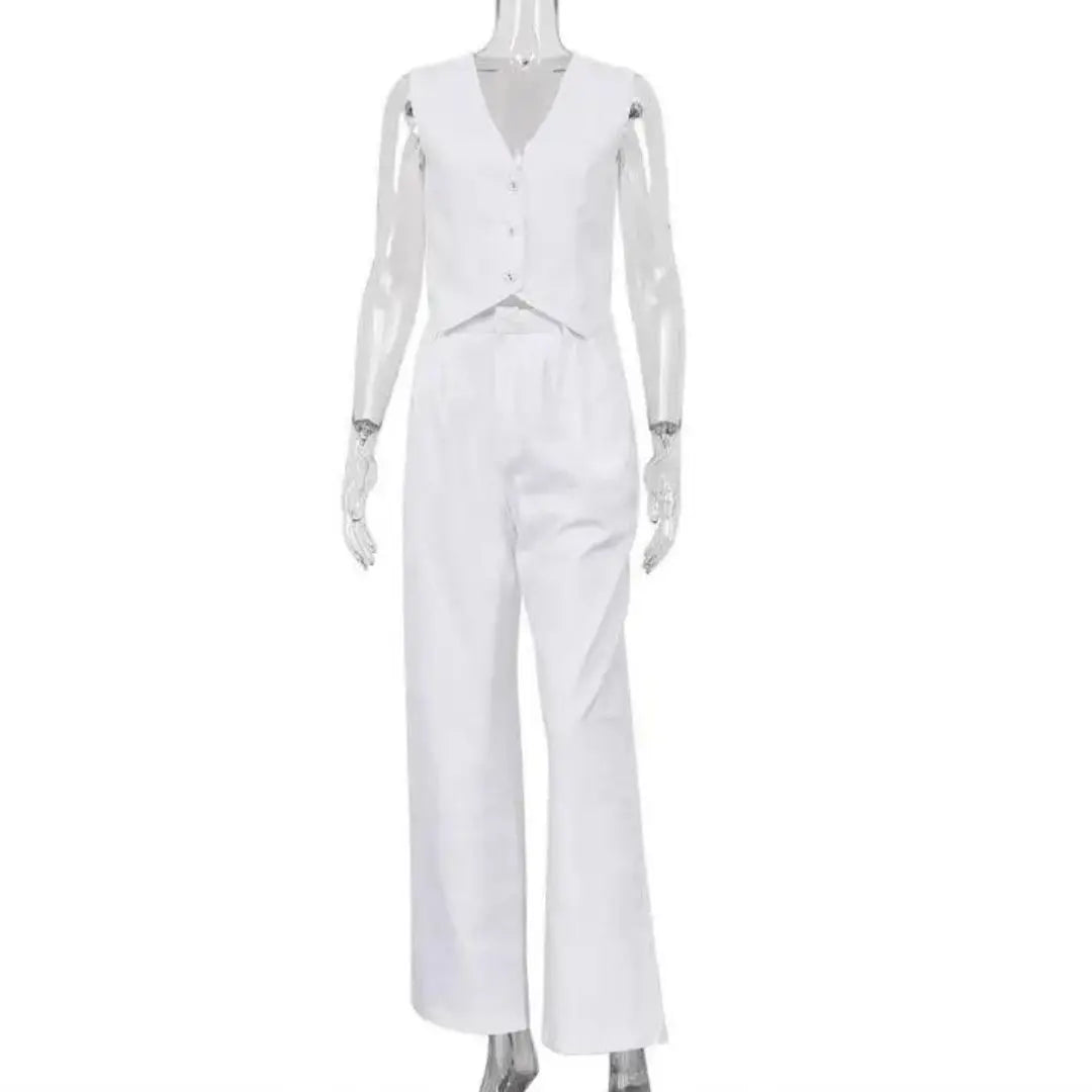 Conjunto Calça e Colete Gaby use o cupom PRIMEIRACOMPRA e garanta 12%OFF