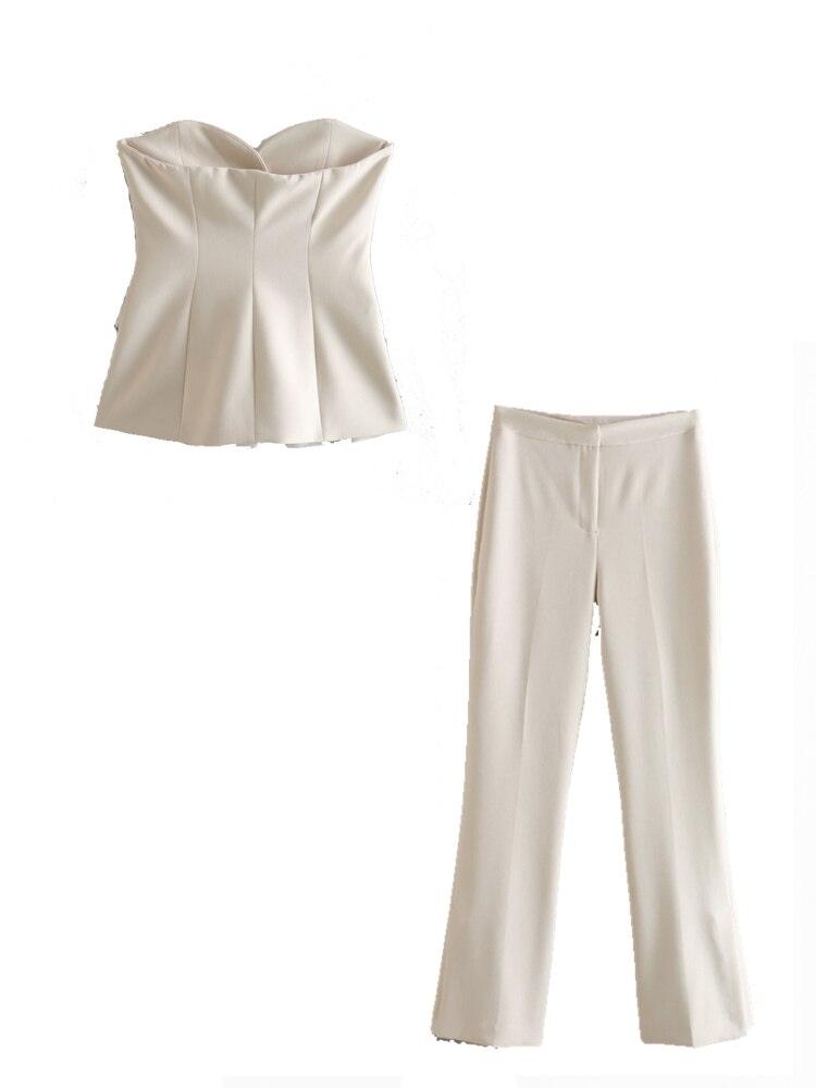 Conjunto Calça e Top Pamella use o cupom PRIMEIRACOMPRA e garanta 12%OFF