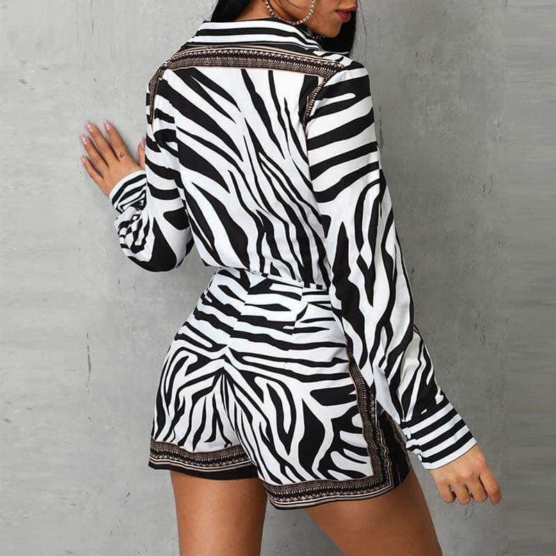 Conjunto Camisa e Shorts Animal Print - Sua Boutique