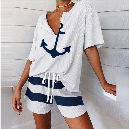 Conjunto Navy Shorts e Camisa use o cupom PRIMEIRACOMPRA e garanta 12%OFF