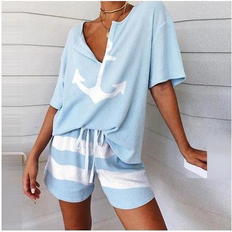 Conjunto Navy Shorts e Camisa use o cupom PRIMEIRACOMPRA e garanta 12%OFF
