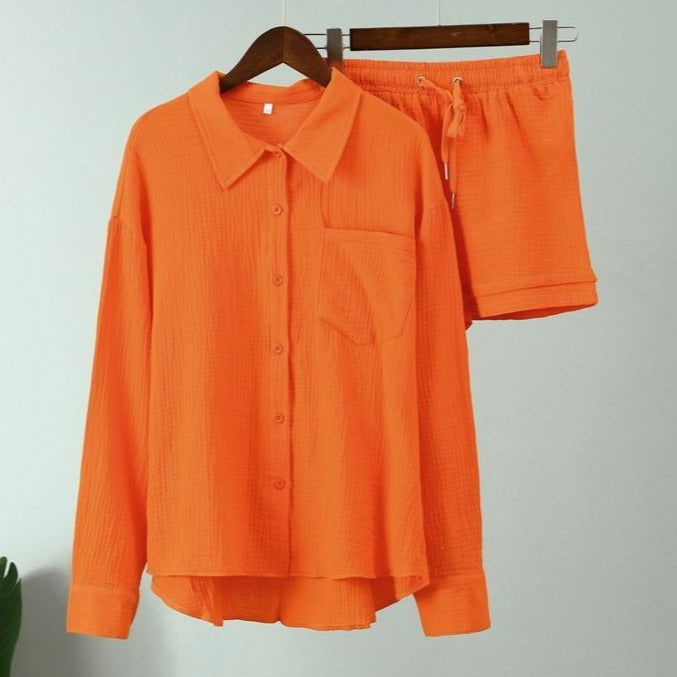 Conjunto Shorts e Camisa April use o cupom PRIMEIRACOMPRA e garanta 12%OFF