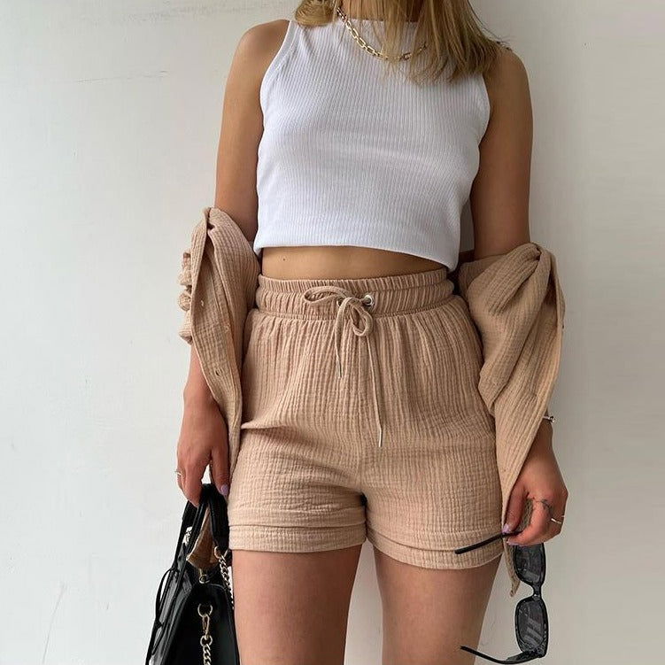 Conjunto Shorts e Camisa April use o cupom PRIMEIRACOMPRA e garanta 12%OFF