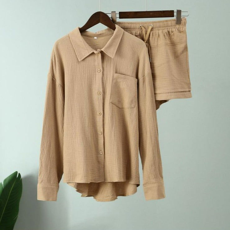Conjunto Shorts e Camisa April -Entrega Grátis em até 10X Sem Juros