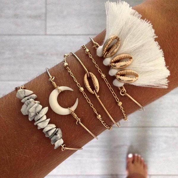 Kit Pulseiras Franja - Sua Boutique