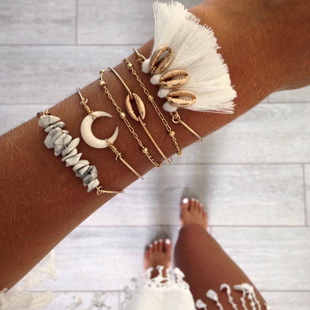 Kit Pulseiras Franja - Sua Boutique