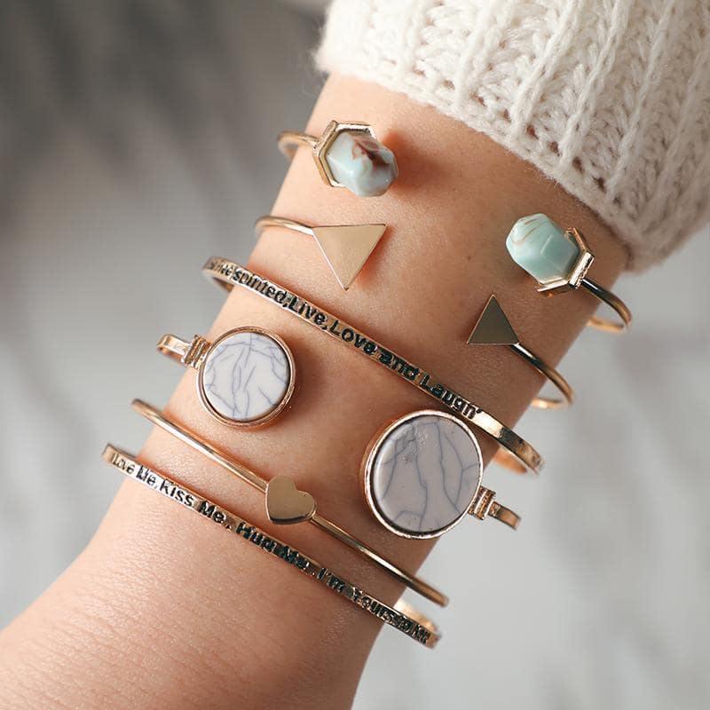 Kit Pulseiras Pedras - Sua Boutique