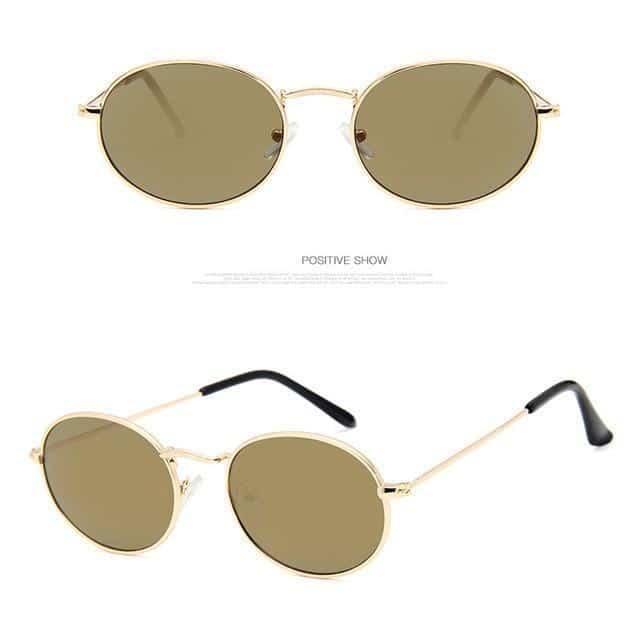 Óculos de Sol - Oval Vintage Metal use o cupom PRIMEIRACOMPRA e garanta 12%OFF