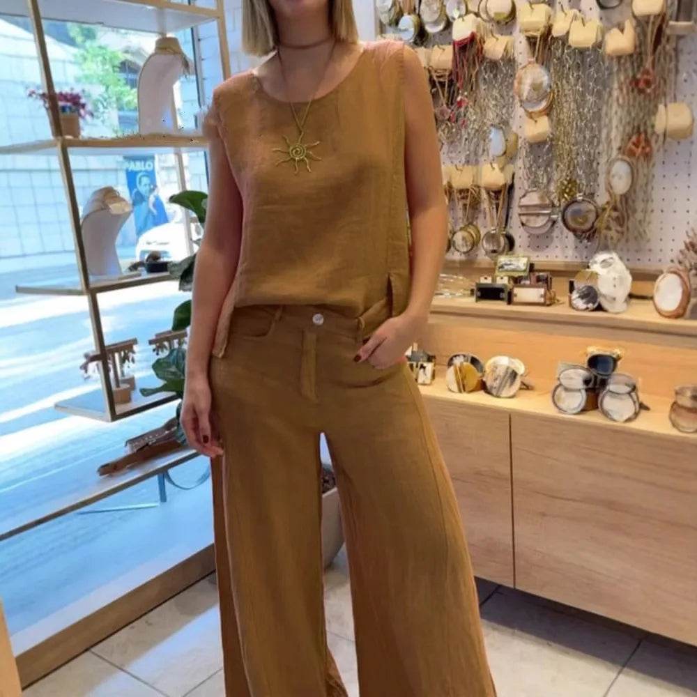 Conjunto Calça e Regata Helana - Sua Boutique