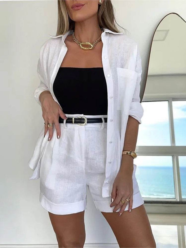 Conjunto Camisa e Bermuda Celina - Sua Boutique