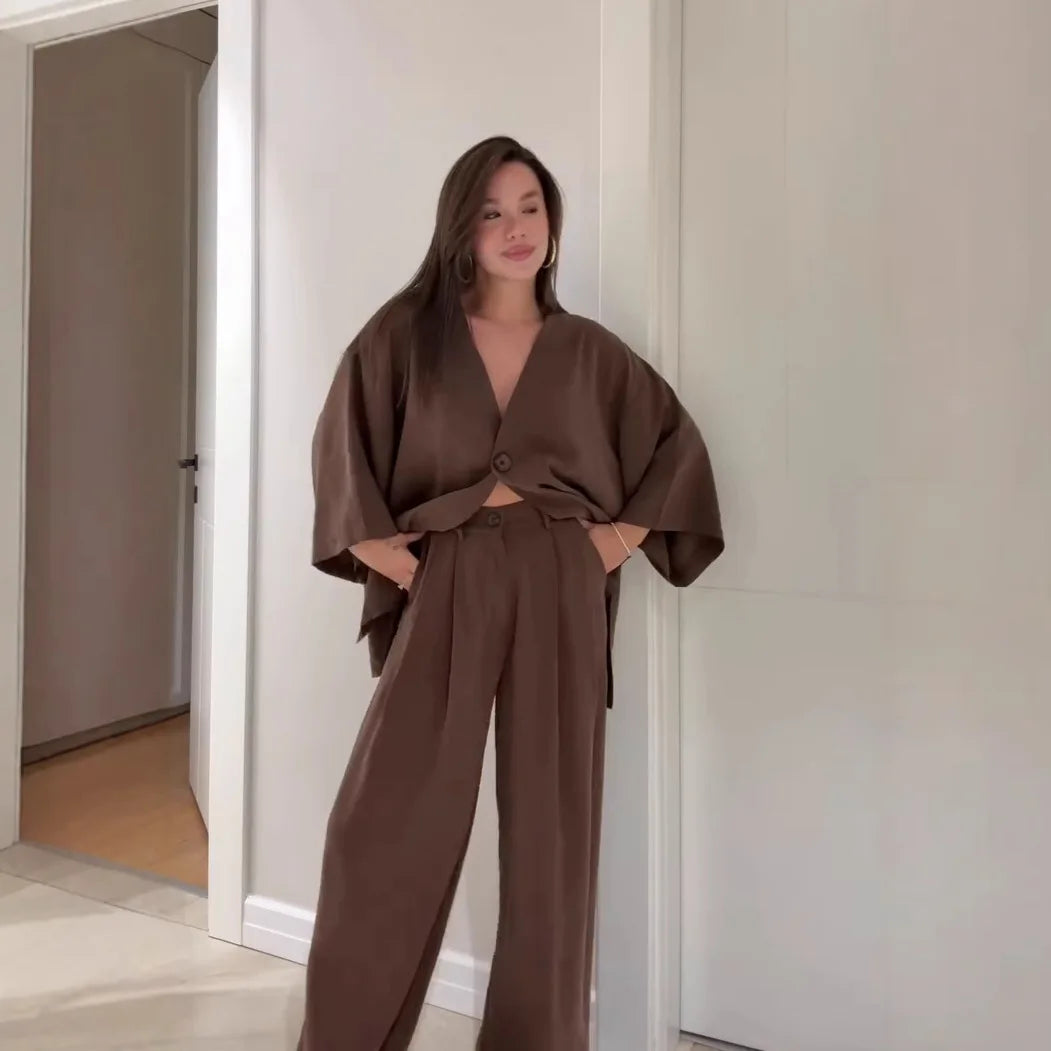 Conjunto Calça e Camisa Jade