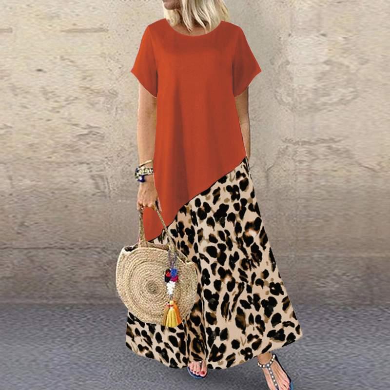 Vestido Detalhe Animal Print use o cupom PRIMEIRACOMPRA e garanta 12%OFF