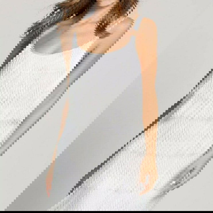 Vestido Franja Chique de Alça use o cupom PRIMEIRACOMPRA e garanta 12%OFF