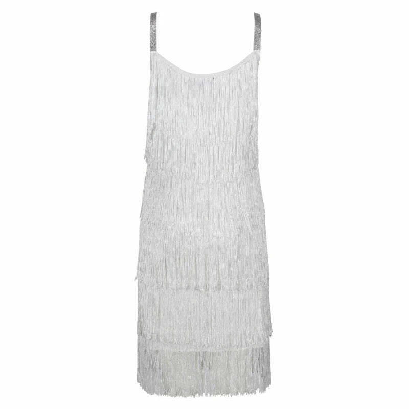 Vestido Franja Chique de Alça use o cupom PRIMEIRACOMPRA e garanta 12%OFF