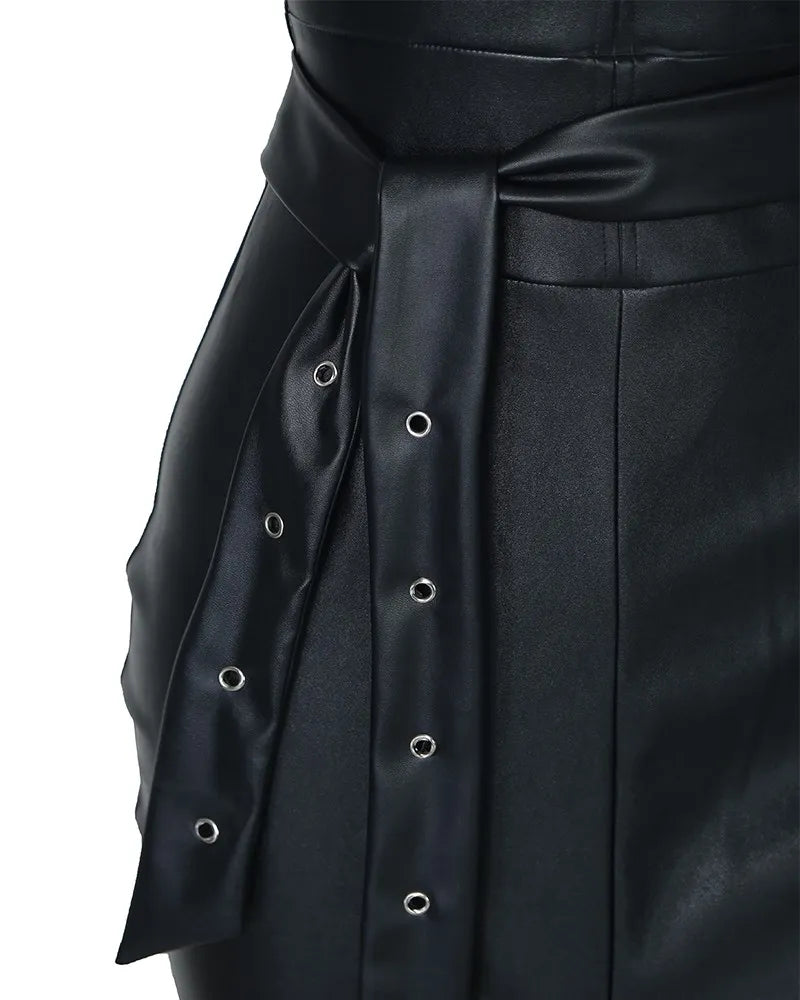 Vestido Lexa Couro - Sua Boutique