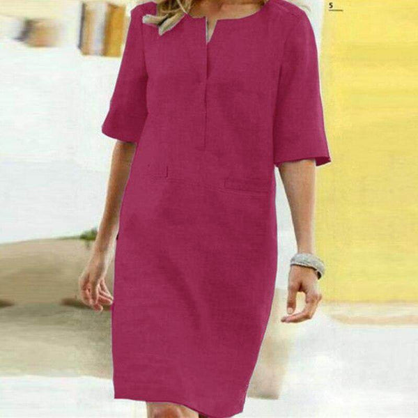 Vestido Linho Detals - Sua Boutique