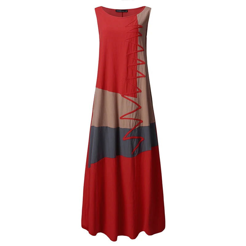 Vestido Longo Étnico use o cupom PRIMEIRACOMPRA e garanta 12%OFF