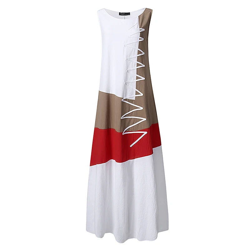 Vestido Longo Étnico use o cupom PRIMEIRACOMPRA e garanta 12%OFF
