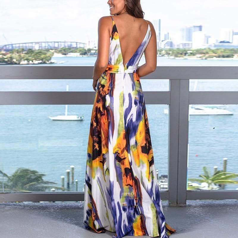 Vestido Longo Thyfani use o cupom PRIMEIRACOMPRA e garanta 12%OFF