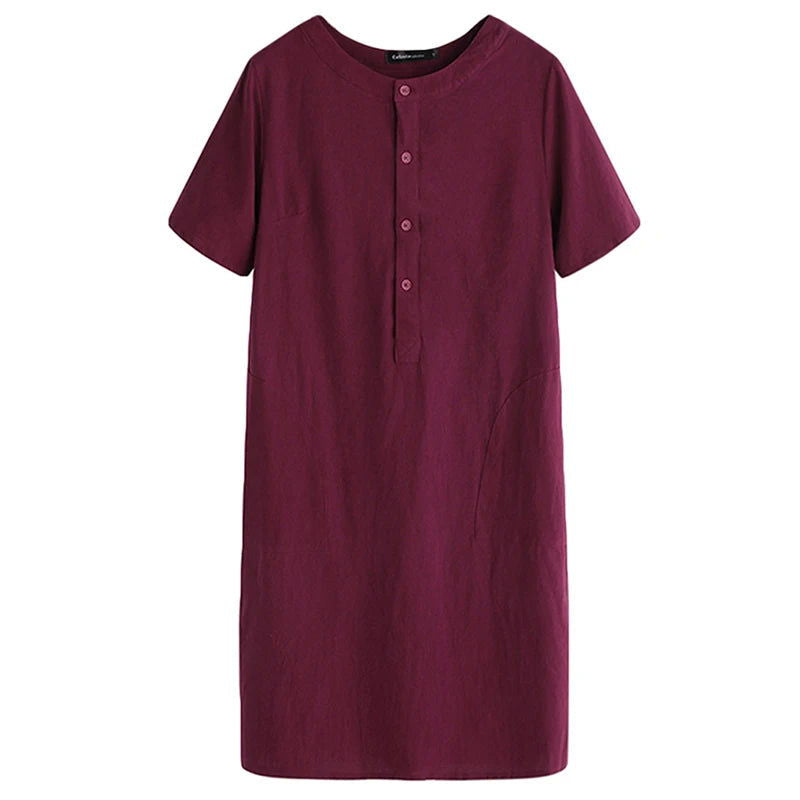 Vestido Midi Vintage Buttom use o cupom PRIMEIRACOMPRA e garanta 12%OFF