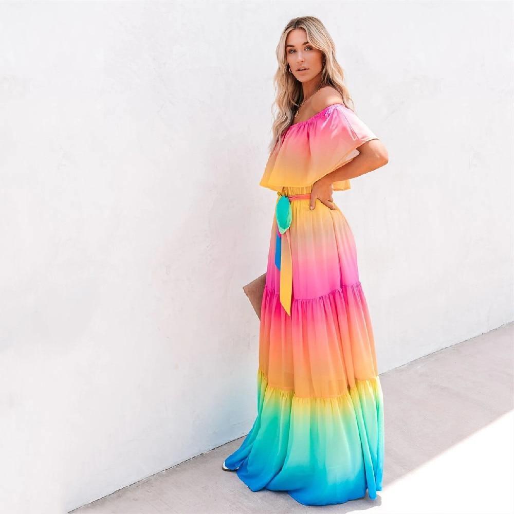 Vestido Multicolor Love use o cupom PRIMEIRACOMPRA e garanta 12%OFF