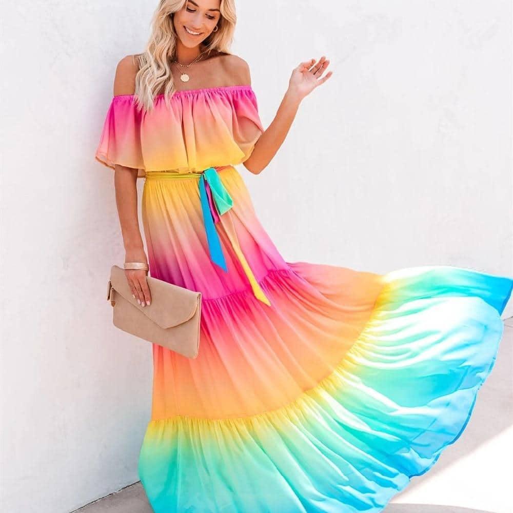 Vestido Multicolor Love use o cupom PRIMEIRACOMPRA e garanta 12%OFF