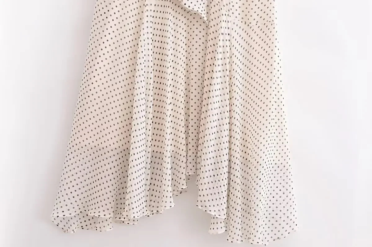 Vestido Long Poá Karen - Sua Boutique