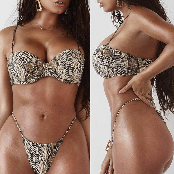 Biquíni Meia Taça Animal Print - Sua Boutique