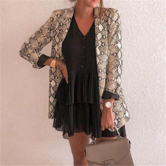 Blazer Animal Print Serpent - Sua Boutique