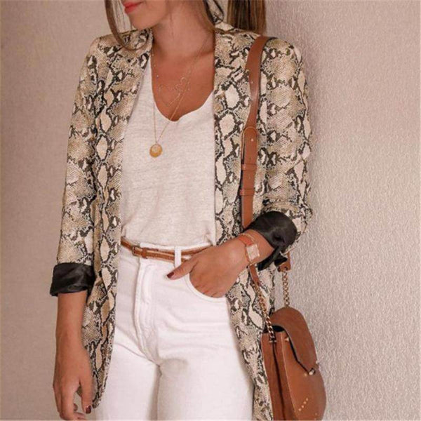Blazer Animal Print Serpent - Sua Boutique